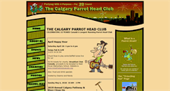 Desktop Screenshot of calgaryparrothead.com