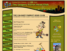 Tablet Screenshot of calgaryparrothead.com